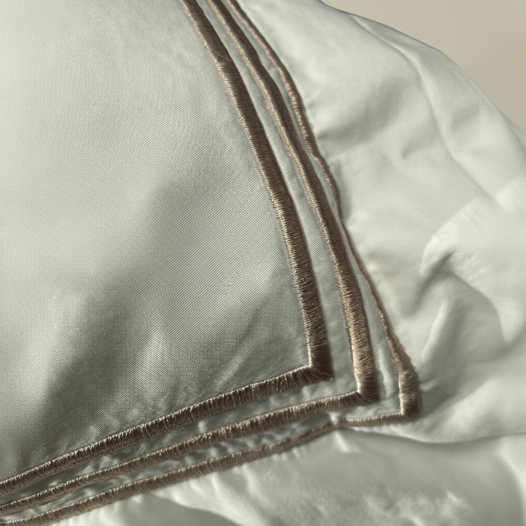 East Coast Pillowcase – Well-tailored marine luxury with triple embroidery